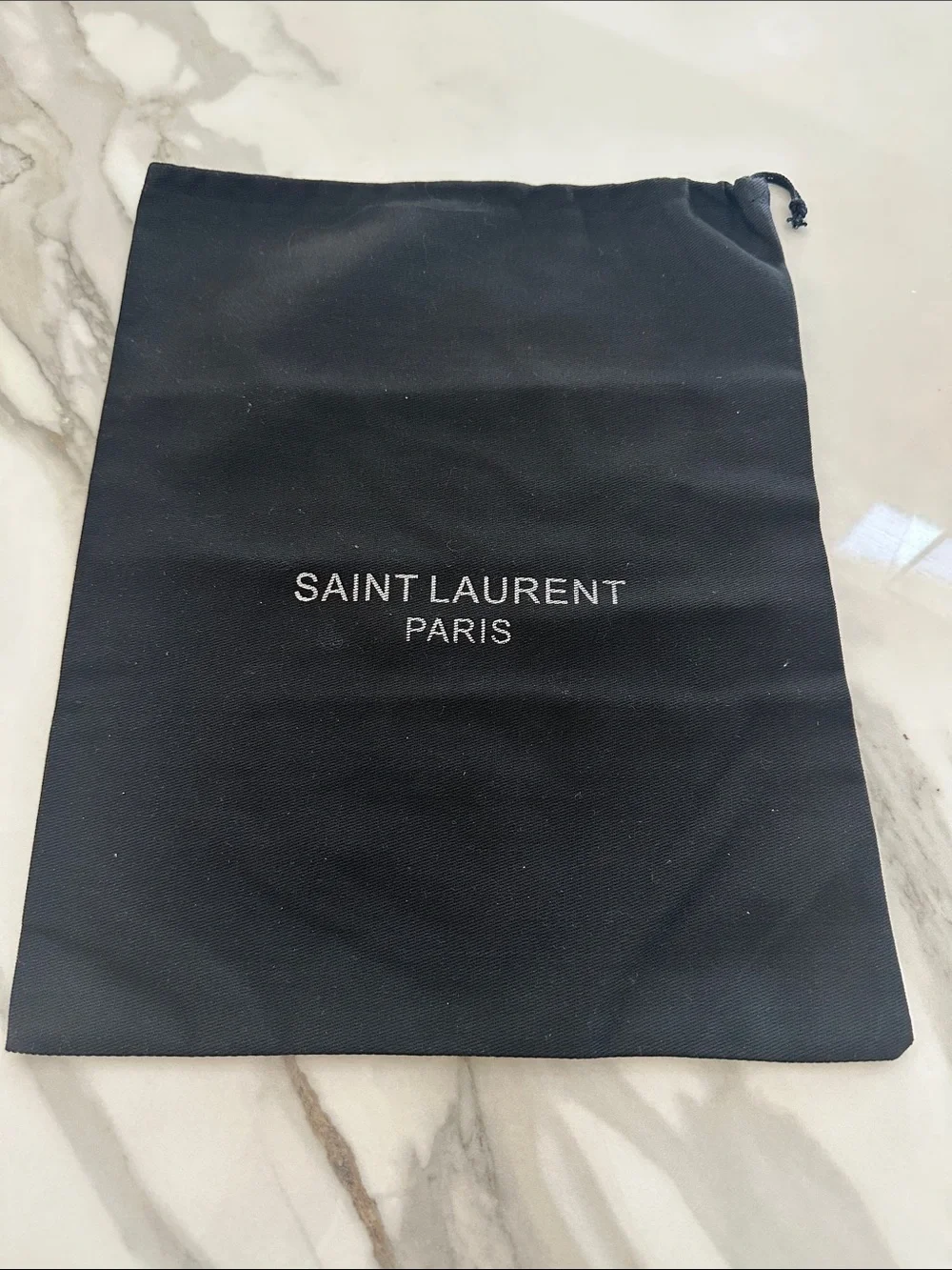 Black Drawstring Logo Dust Bag